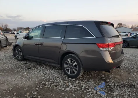 2014 Honda Odyssey Touring from USA, damaged, VIN 5FNRL5H9XEB106205